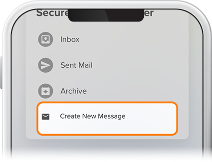 Send a secure banking message step 2