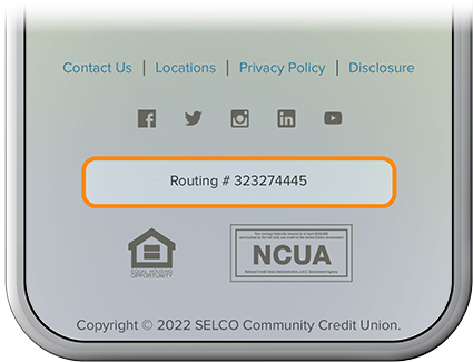 Find routing and account information step 3