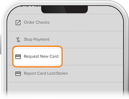 Request a new SELCO community credit union debit card step 2
