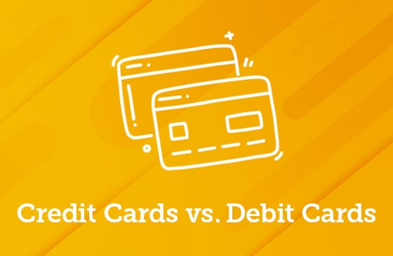 Credit cards vs credit cards graphic