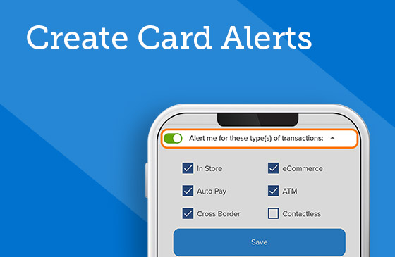 Create card alerts 