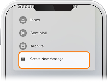 Send a secure banking message step 2