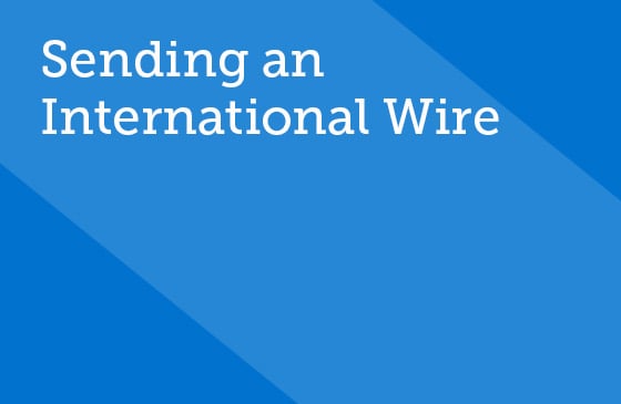 Send an international wire graphic