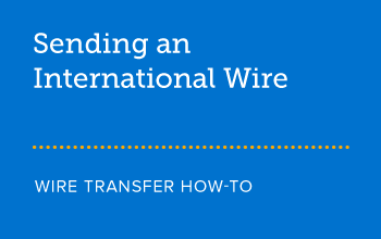 Sending an international wire