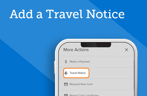 Add a travel notice graphic 