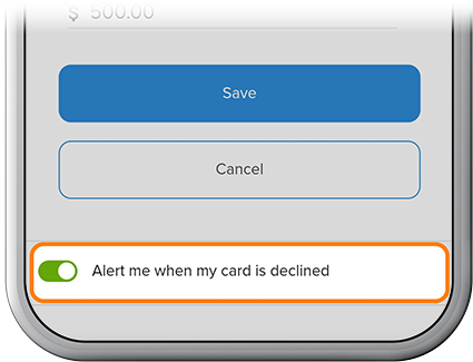 Create card alerts step 6