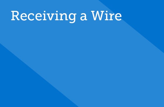 Receive a wire graphic