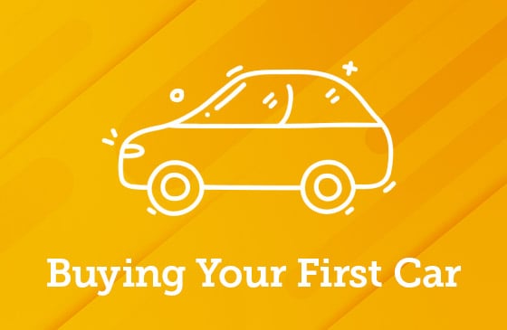 Tips for buying your first car graphic