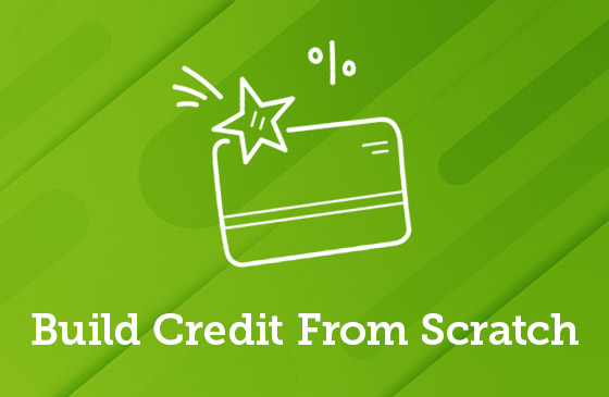 Building credit from scratch graphic
