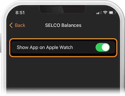 Enable quick balance apple watch step 5