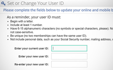Step 2 for updating your user id