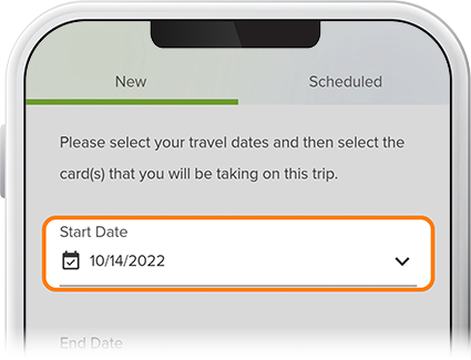 Add a travel notice step 3