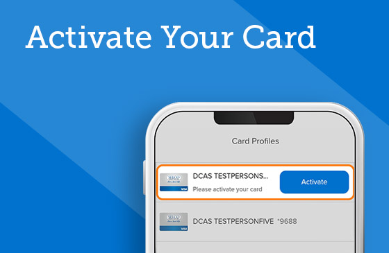 Activate your debit or credit card graphic