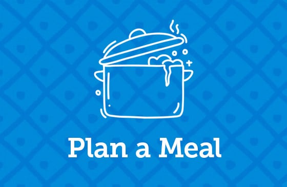 Plan a meal activity graphic