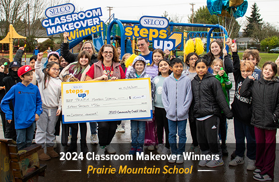 Prairie Mountain classroom makeover recipient