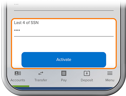 Activate your card step 3