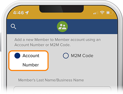 Add member account step 3