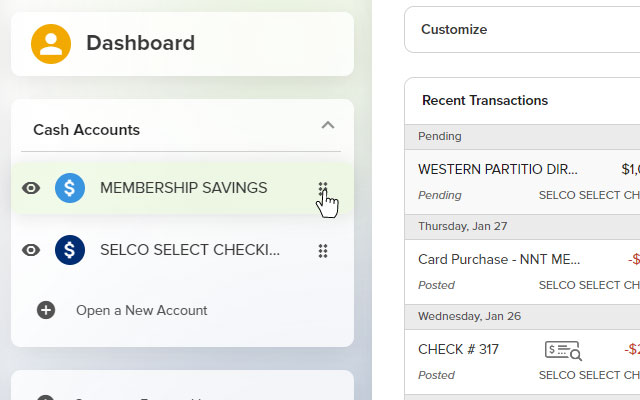 Customize your dashboard step 3