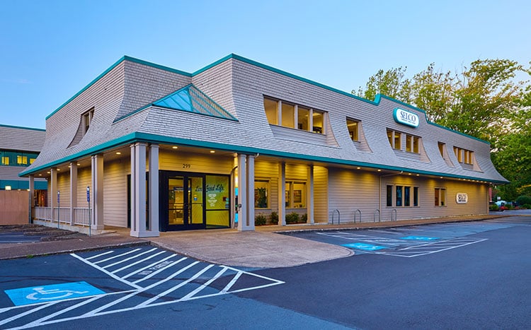 Ubicación de selco community credit union en el centro de eugene