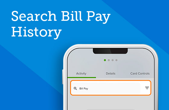 Search bill pay history 