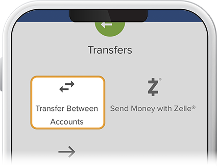 Transfer between accounts step 2