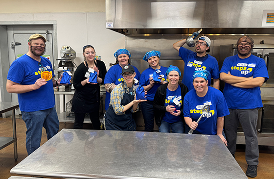 SELCO employees at Positive Community kitchen