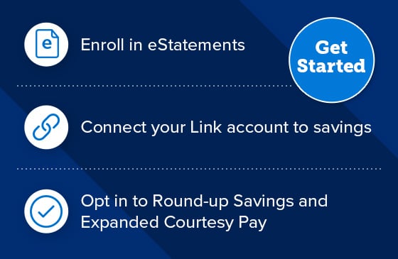 Link checking account steps to enroll
