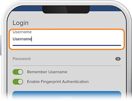 Sign on digital banking step 1