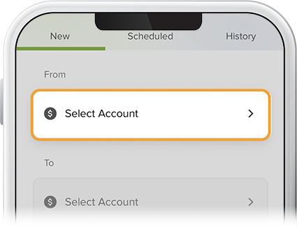 Transfer between accounts step 3