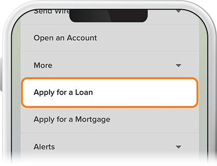 Apply for a loan step 1
