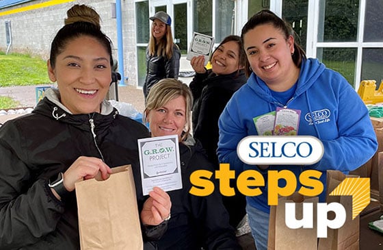 SELCO Community Credit Union employees volunteering in the community