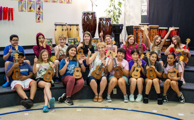 Prairie Mountain School Gerlach music classroom