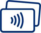 Contactless cards icon